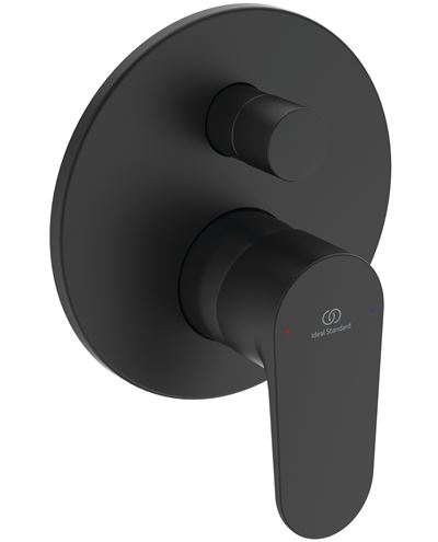 IDEAL STANDARD CERAFINE O vanová podomítková baterie, s přepínačem, hedvábná černá BD135XG Obrázek - fotka