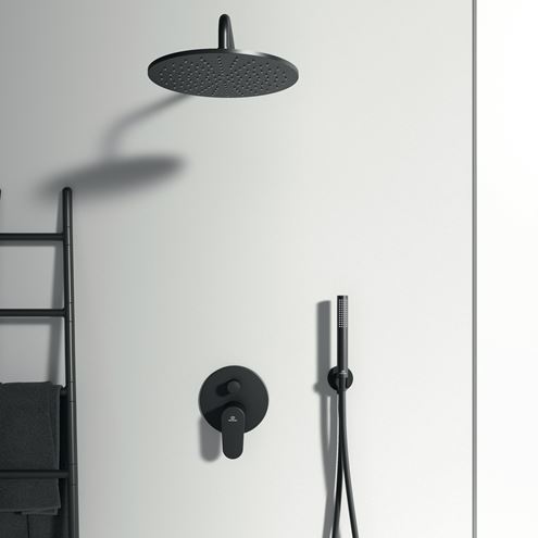 IDEAL STANDARD CERAFINE O vanová podomítková baterie, s přepínačem, hedvábná černá BD135XG Obrázek - fotka