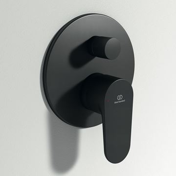 IDEAL STANDARD CERAFINE O vanová podomítková baterie, s přepínačem, hedvábná černá BD135XG Obrázek - fotka