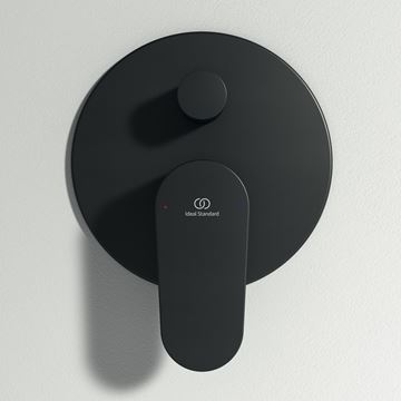 IDEAL STANDARD CERAFINE O vanová podomítková baterie, s přepínačem, hedvábná černá BD135XG Obrázek - fotka