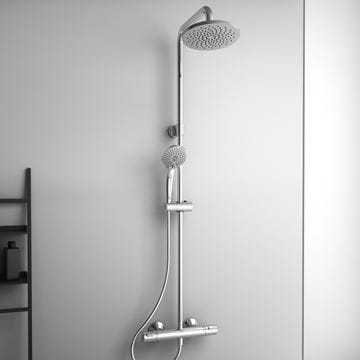 IDEAL STANDARD CERATHERM sprchový set s termostatickou baterií, horní sprcha, ruční sprcha, tyč, hadice, chrom A7701AA Obrázek - fotka
