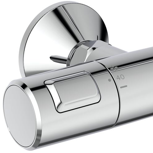 IDEAL STANDARD CERATHERM sprchový set s termostatickou baterií, horní sprcha, ruční sprcha, tyč, hadice, chrom A7701AA Obrázek - fotka
