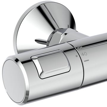 IDEAL STANDARD CERATHERM sprchový set s termostatickou baterií, horní sprcha, ruční sprcha, tyč, hadice, chrom A7701AA Obrázek - fotka