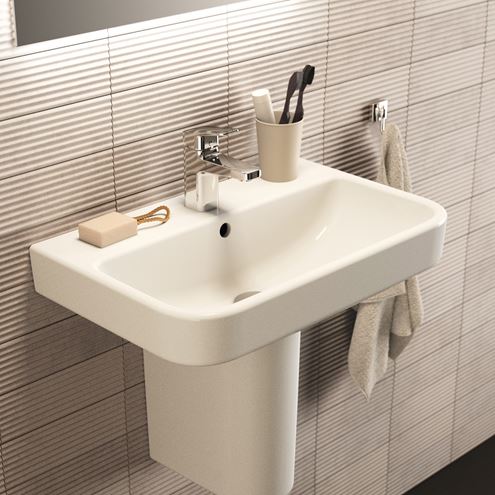 IDEAL STANDARD I.LIFE S umyvadlo 60 cm, s otvorem pro baterii a přepadem T458301 Obrázek - fotka