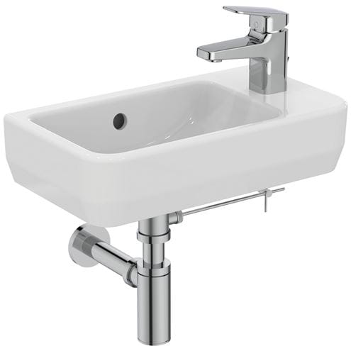 IDEAL STANDARD I.LIFE S umývátko 45 cm, s otvorem pro baterii vpravo a přepadem T458601 Obrázek - fotka