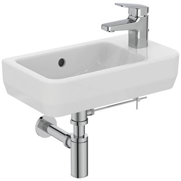 IDEAL STANDARD I.LIFE S umývátko 45 cm, s otvorem pro baterii vpravo a přepadem T458601 Obrázek - fotka