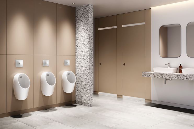 IDEAL STANDARD I.LIFE pisoár s tlakovým splachovačem, zadní přívod vody E253701 Obrázek - fotka