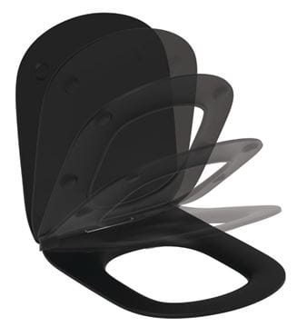 IDEAL STANDARD TESI WC sedátko ultra ploché, SoftClose, matná černá T5522V3 Obrázek - fotka
