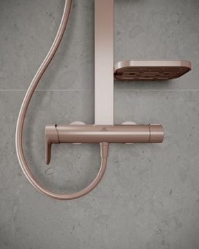 IDEAL STANDARD CERAFLOW ALU+ sprchový set s baterií, horní sprcha, ruční sprcha se 2 proudy, tyč, hadice, rosé BD584RO Obrázek - fotka