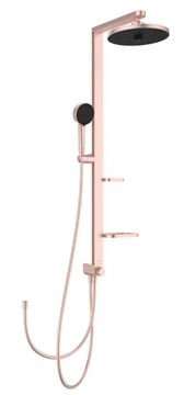 IDEAL STANDARD CERAFLOW ALU+ sprchový set bez baterie, horní sprcha, ruční sprcha se 2 proudy, tyč, hadice, rosé