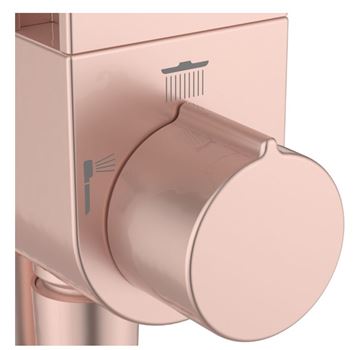 IDEAL STANDARD CERAFLOW ALU+ sprchový set bez baterie, horní sprcha, ruční sprcha se 2 proudy, tyč, hadice, rosé BD585RO Obrázek - fotka