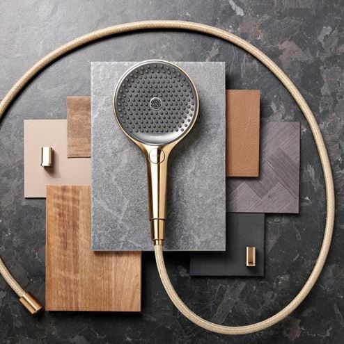 HANSGROHE DESIGNFLEX sprchová hadice 1250 mm, textilní, s ochranou proti překroucení a zlomení, kartáčovaný bronz 28220140 Obrázek - fotka