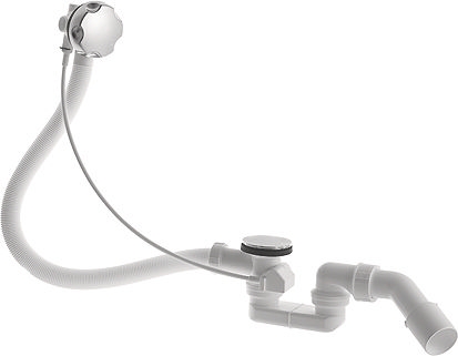DURAVIT vanový sifon 53 cm, bovden, chrom 790225000001000 Obrázek - Hlavní obrázek