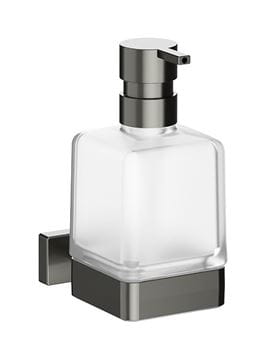 INDA LEA 1800 dávkovač tekutého mýdla 250 ml, nástěnný, sklo, broušený grafit