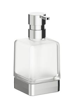 INDA LEA 1800 dávkovač tekutého mýdla 250 ml, sklo, chrom