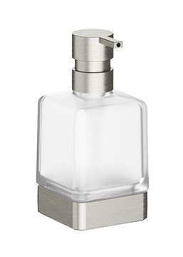 INDA LEA 1800 dávkovač tekutého mýdla 250 ml, sklo, broušený nikl