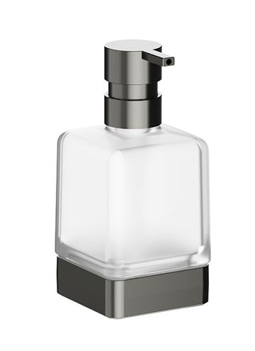 INDA LEA 1800 dávkovač tekutého mýdla 250 ml, sklo, broušený grafit A1812ZMB21 Obrázek - Hlavní obrázek