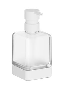 INDA LEA 1800 dávkovač tekutého mýdla 250 ml, sklo, matná bílá