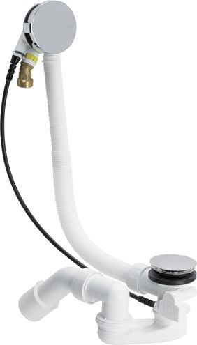 VIEGA SIMPLEX TRIO VISIGN MT5 6166.41 vanový sifon 56 cm, s napouštěním přepadem, bovden, chrom 728007 Obrázek - Hlavní obrázek