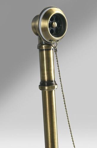 POLYSAN CHARLESTON designový vanový sifon, se zátkou, bronz 71688 Obrázek - fotka
