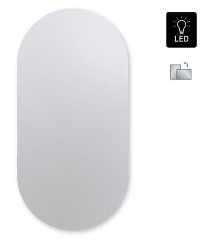AMIRRO AMBIENTE OVAL zrcadlo 100x50 cm, reverzibilní, s osvětlením 411-460 Obrázek - fotka