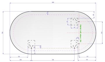 AMIRRO AMBIENTE OVAL zrcadlo 100x50 cm, reverzibilní, s osvětlením 411-460 Obrázek - fotka