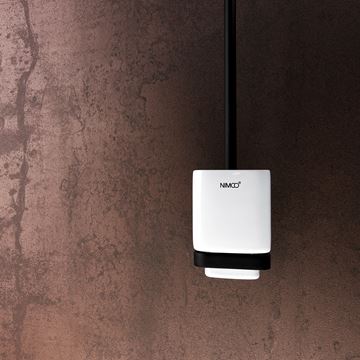 NIMCO MAYA sada WC doplňků, keramika, matná černá MAC SET-94KN-90 Obrázek - fotka