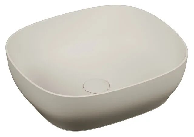 VITRA OUTLINE umyvadlová mísa 46 cm, bez přepadu, VitrAhygiene, matt taupe 5994B420-0016 Obrázek - Hlavní obrázek