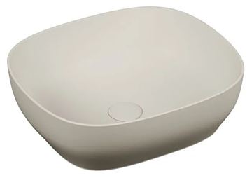 VITRA OUTLINE umyvadlová mísa 46 cm, bez přepadu, VitrAhygiene, matt taupe