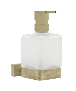 INDA LEA 1800 dávkovač tekutého mýdla 250 ml, nástěnný, sklo, broušené zlato