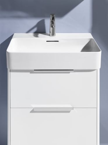 LAUFEN BASE skříňka pod umyvadlo 58,5x39x51,5 cm, 2 zásuvky, matná bílá H4022521102601 Obrázek - fotka