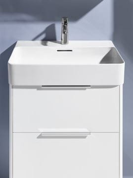 LAUFEN BASE skříňka pod umyvadlo 58,5x39x51,5 cm, 2 zásuvky, matná bílá H4022521102601 Obrázek - fotka