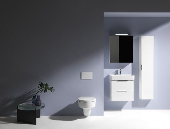 LAUFEN BASE skříňka pod umyvadlo 58,5x39x51,5 cm, 2 zásuvky, matná bílá H4022521102601 Obrázek - fotka