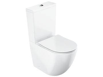 RAVAK OPTIMA WC kombi, se SoftClose sedátkem, RimOff splachování, vario odpad, boční napouštění