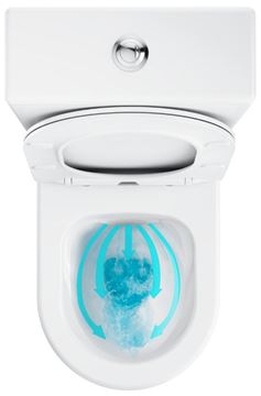 RAVAK OPTIMA WC kombi, se SoftClose sedátkem, RimOff splachování, vario odpad, boční napouštění X01870 Obrázek - fotka