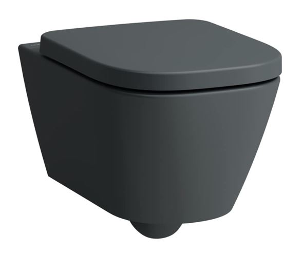 LAUFEN MEDA závěsné WC, Rimless splachování, matný grafit H8201107580001 Obrázek - Hlavní obrázek