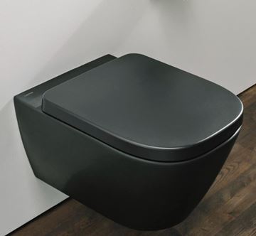 LAUFEN MEDA závěsné WC, Rimless splachování, matný grafit H8201107580001 Obrázek - fotka
