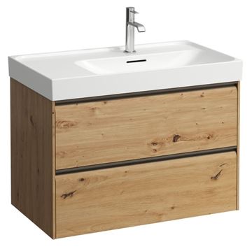LAUFEN MEDA skříňka pod umyvadlo 78,4x45x51,5 cm, 2 zásuvky, s organizérem, divoký dub H4215920112671 Obrázek - fotka