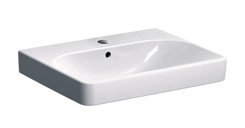 GEBERIT SMYLE SQUARE umyvadlo 75 cm, s otvorem pro baterii a přepadem 500.249.01.1 Obrázek - Hlavní obrázek
