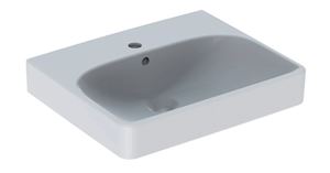 GEBERIT SMYLE SQUARE umývátko 50 cm, s otvorem pro baterii a přepadem