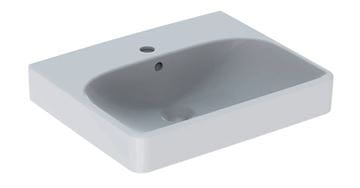 GEBERIT SMYLE SQUARE umývátko 50 cm, s otvorem pro baterii a přepadem