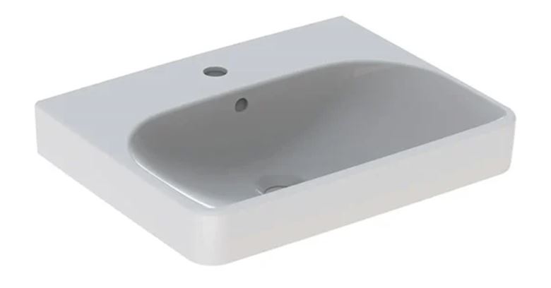 GEBERIT SMYLE SQUARE umyvadlo 55 cm, s otvorem pro baterii a přepadem 500.259.01.1 Obrázek - Hlavní obrázek
