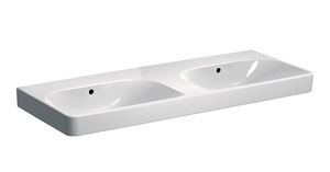 GEBERIT SMYLE SQUARE dvojumyvadlo 120 cm, s přepadem