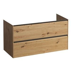 LAUFEN MEDA skříňka pod umyvadlo 98,4x45x51,5 cm, 2 zásuvky, s organizérem, divoký dub
