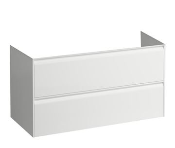 LAUFEN MEDA skříňka pod umyvadlo 98,4x45x51,5 cm, 2 zásuvky, s organizérem, matná bílá