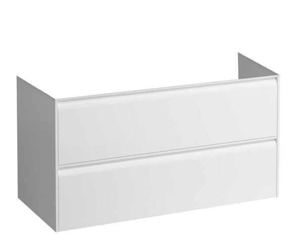 LAUFEN MEDA skříňka pod umyvadlo 98,4x45x51,5 cm, 2 zásuvky, s organizérem, matná bílá H4216220112601 Obrázek - Hlavní obrázek