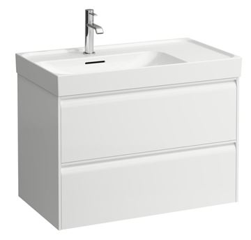 LAUFEN MEDA skříňka pod umyvadlo 78,4x45x51,5 cm, 2 zásuvky, s organizérem, matná bílá H4216020112601 Obrázek - fotka