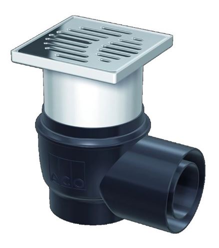 ACO EASYFLOW podlahová vpust DN70/100, boční odtok, nerez 2700.05.77 Obrázek - Hlavní obrázek