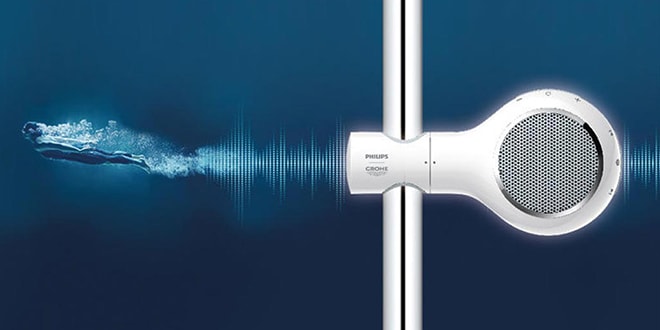 Design Grohe, zvuk Philips - to je Aquatunes