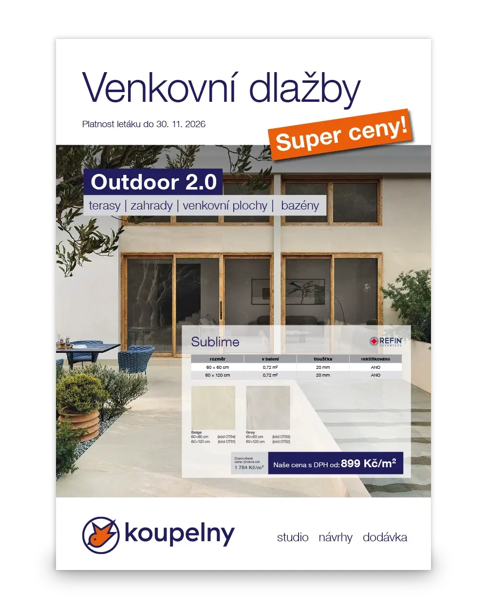 Venkovní dlažby za super ceny